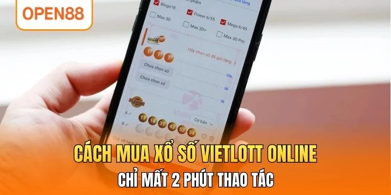 Mua vé Vietlott online theo 3 phương thức